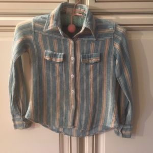 Vintage, 70's Girls Button Down Shirt